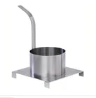 6" Funnel Cake Mold Ring with Base Plate, 6 Inches, Stainless Steel