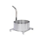8" Funnel Cake Mold Ring with Base Plate, 8 Inches, Stainless Steel