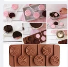 3D Round Silicone Lollipop Mold – 6 Cavity, Set of 4