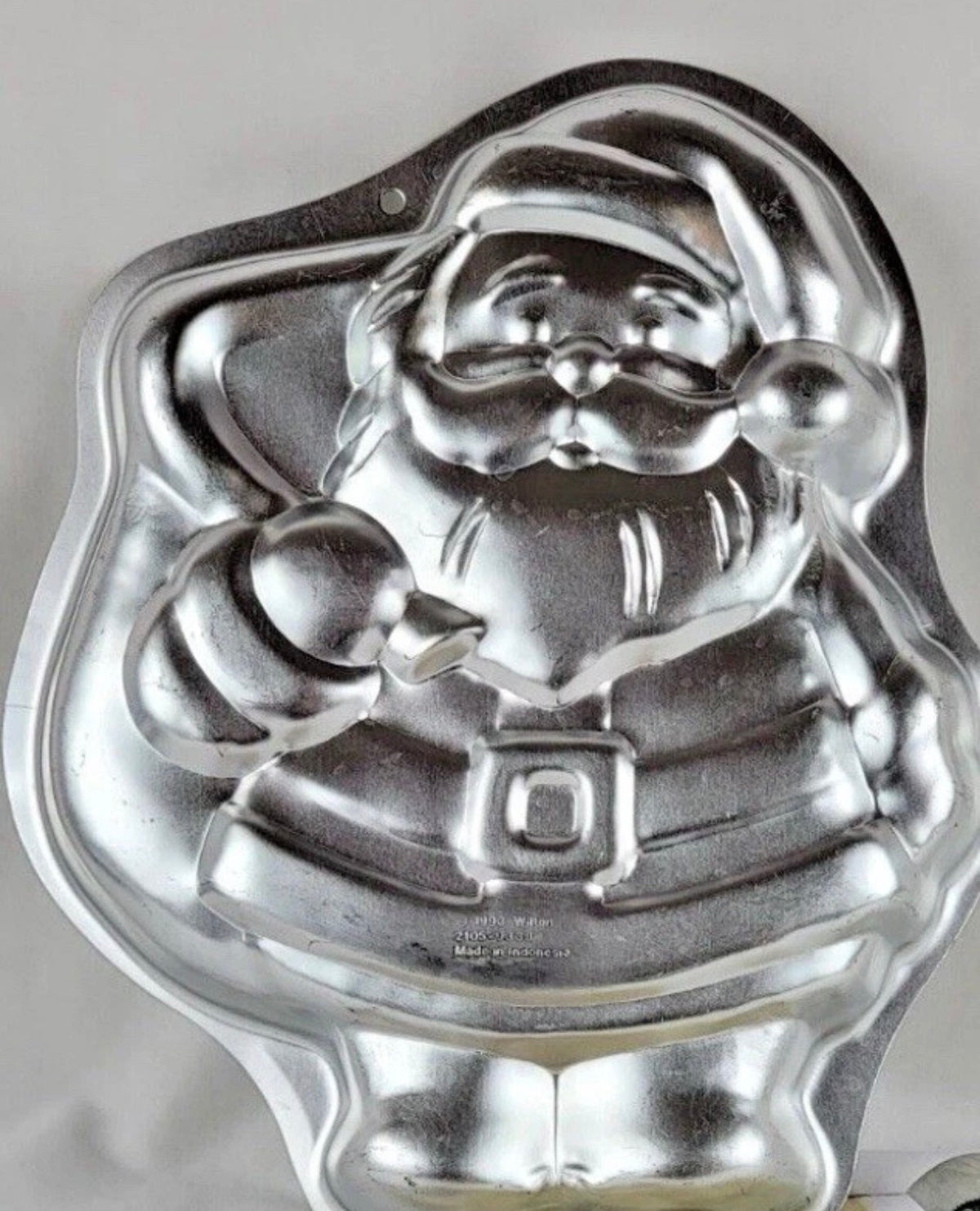 Molde para pastel Wilton 2105-9338 Tesoros de Papá Noel 1993, diseño de Papá Noel, descatalogado, Navidad