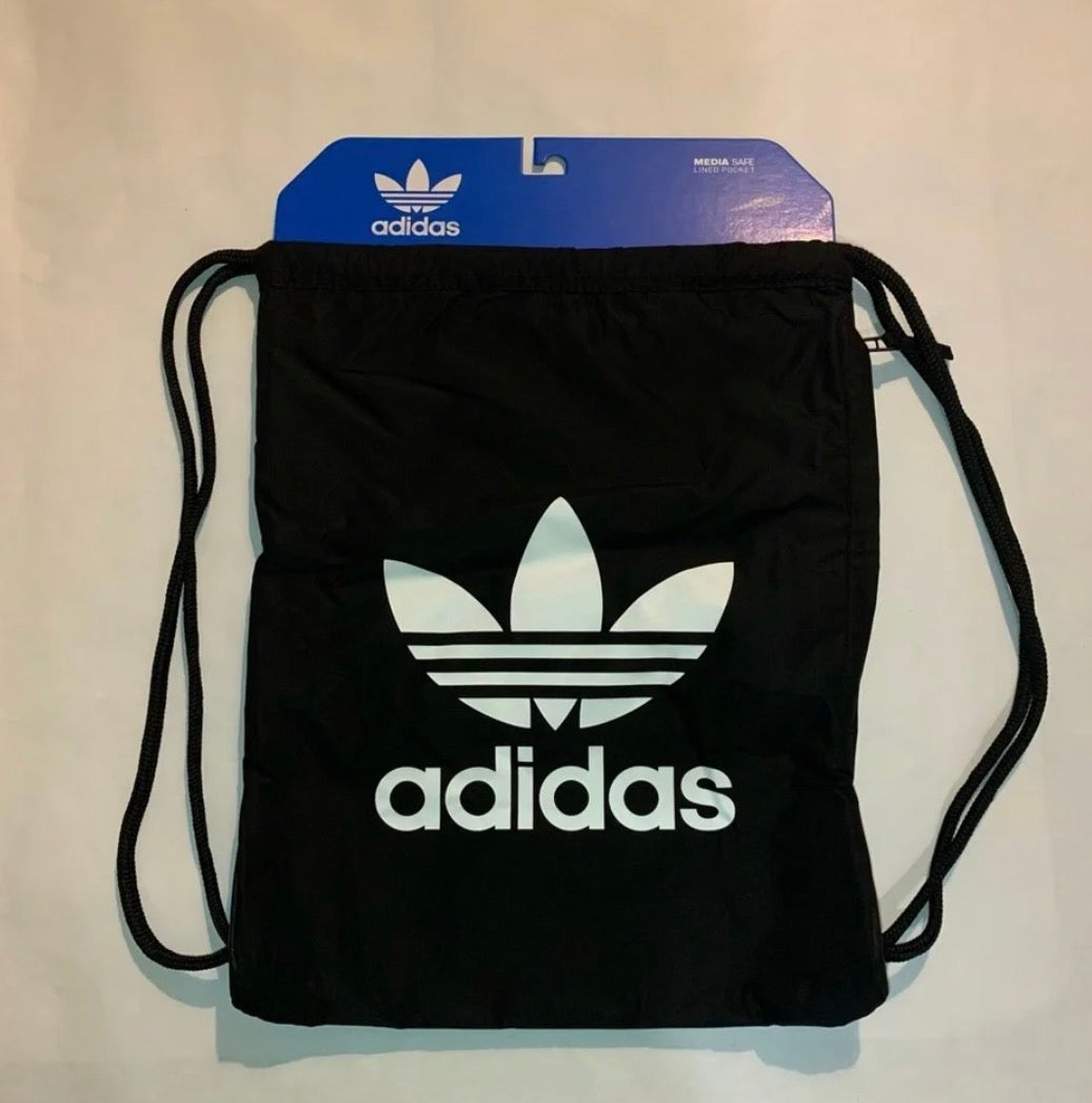 Adidas® Trefoil Sackpack – Black/White (New)