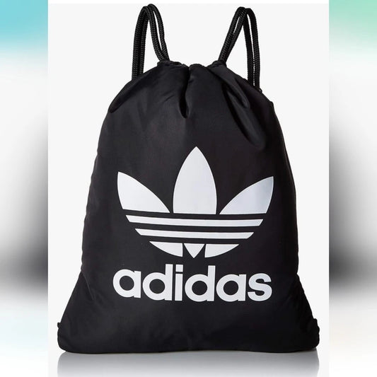 Adidas® Trefoil Sackpack – Black/White (New)