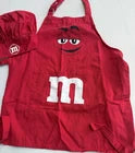 M&M's Red Character Apron & Chef Hat Set – Pre-Owned