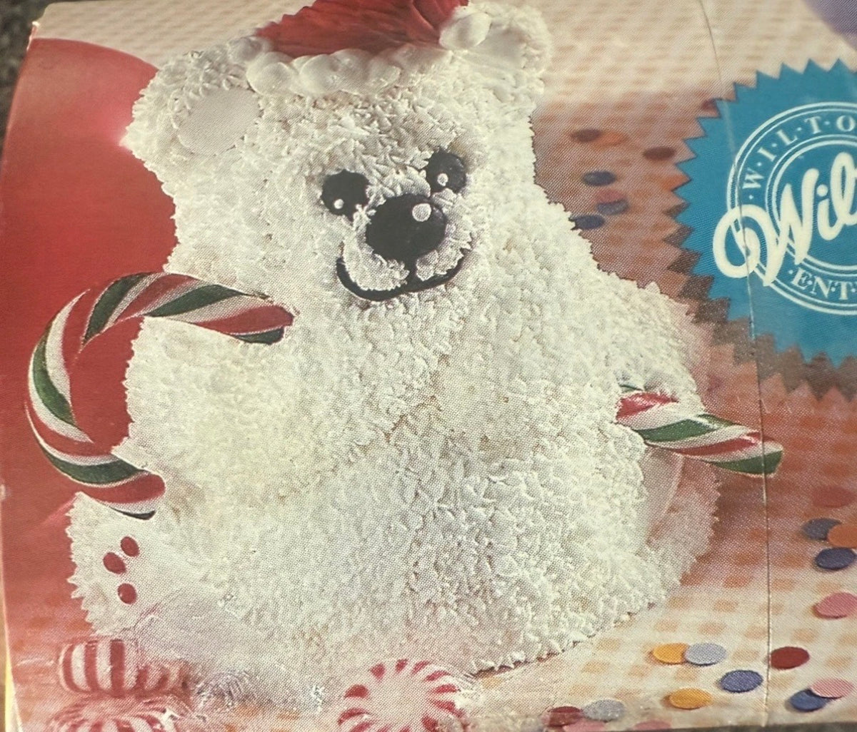 Assadeira Vintage Wilton Mini Ursinho de Pelúcia em Pé (1997) – Forma de Bolo de Alumínio 3D Ursinho de Pelúcia