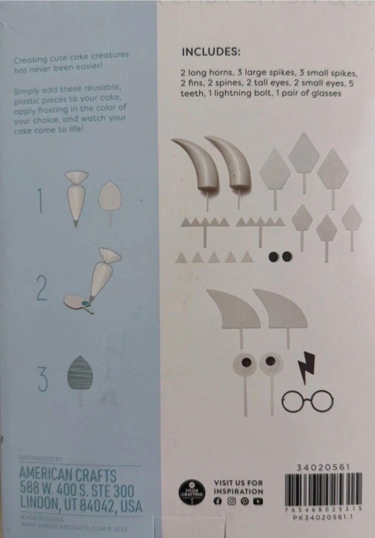 Sweetshop Face Cake Decorating Kit – 23 Reusable Pieces (New)