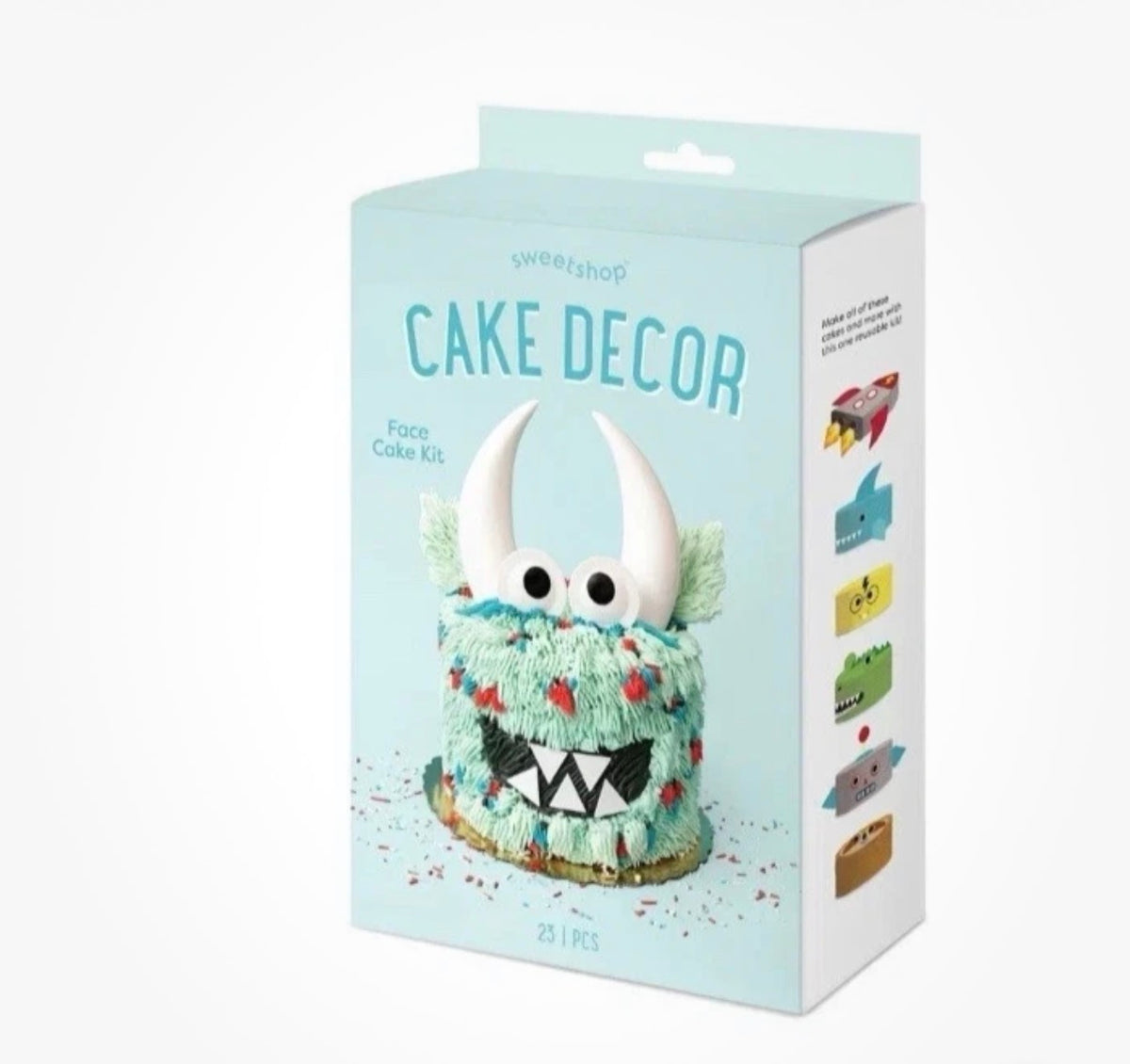 Sweetshop Face Cake Decorating Kit – 23 Reusable Pieces (New)