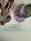 The Bakeshop Easter Cookie Cutters - Bunny Faces & Egg