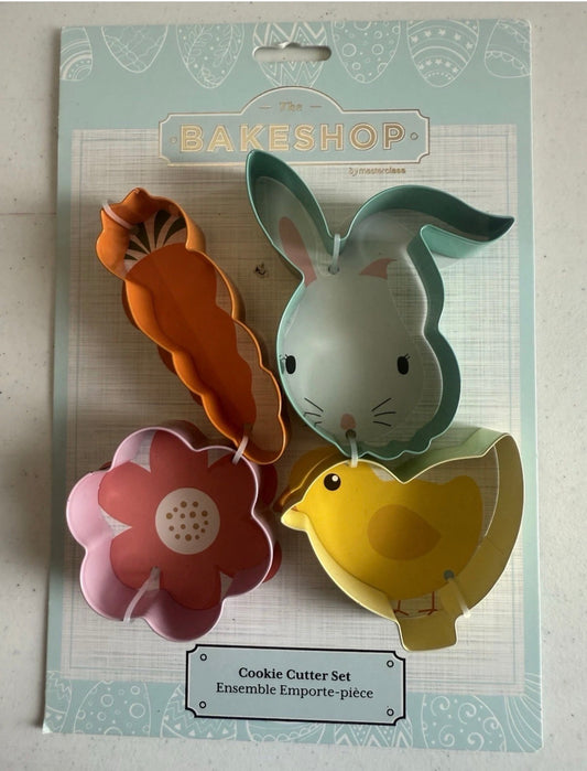 Bakeshop by MasterClass® Easter Cookie Cutter Set – 4 Pieces (Stainless Steel)