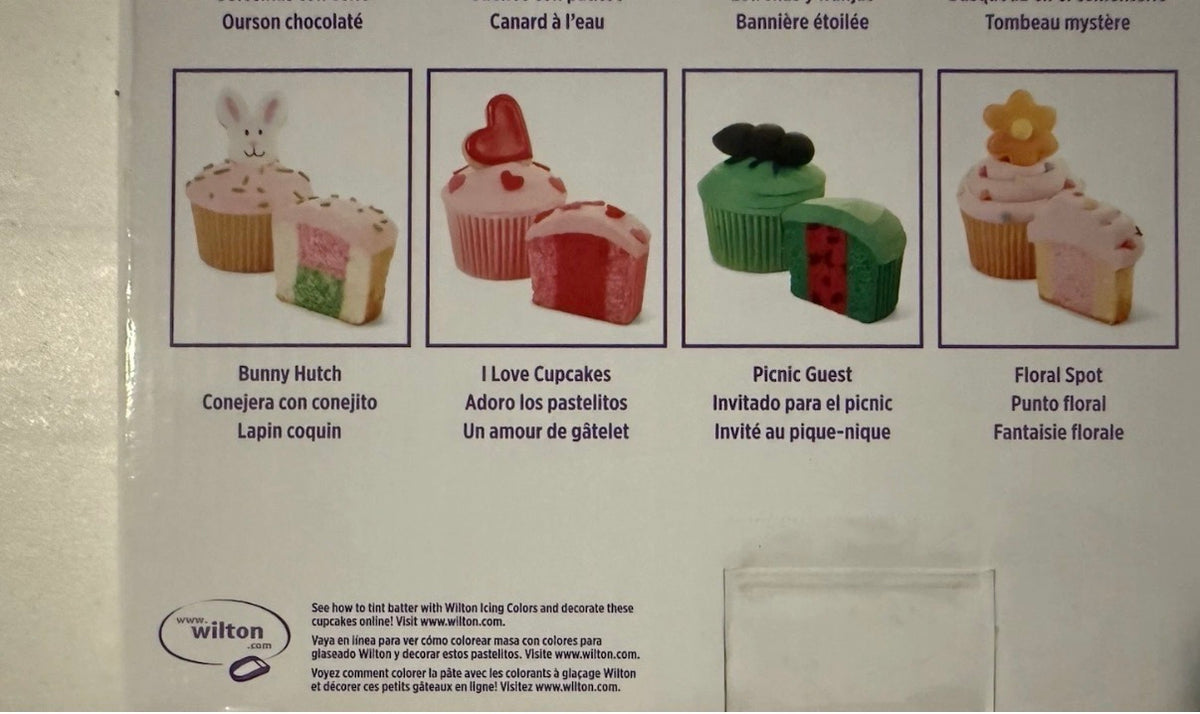 Inserção de Cupcake de Duas Cores Wilton e Divisor de Cupcakes Sweet Creations Ambas as marcas em embalagens originais