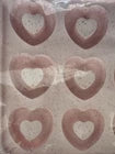 Forma de Silicone Estruturado Trudeau® Corações Rosa para Rosquinhas – 12 Unidades