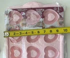 Forma de Silicone Estruturado Trudeau® Corações Rosa para Rosquinhas – 12 Unidades