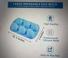 Molde de silicona extragrande para huevos de Pascua – Set de 2 piezas