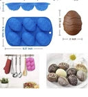 Molde de silicona extragrande para huevos de Pascua – Set de 2 piezas