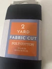 Tela de Polialgodón Shason Textile – Corte de 2 yardas, 44” de ancho – Negro