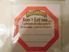 AllerMates Don't Eat Me Food Allergy 24 Stickers Labels – New in English & Spanish