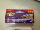 AllerMates Don't Eat Me Food Allergy 24 Stickers Labels – New in English & Spanish