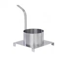 6" Funnel Cake Mold Ring with Base Plate, 6 Inches, Stainless Steel