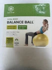 Gaiam Total Balance Ball 55cm – Yellow | Stability & Core Training