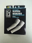PGA Tour Solar Block Arm Sleeves UPF 50+ – Unisex M/L, Black (2-Pack)