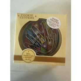 Mrs. Anderson's Hand Shapes Cookie Cutter Set – 3 Size Cutters in Metal Tin