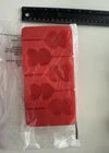 Molde de silicona con forma de doble corazón para piruletas, caramelos duros, chocolate, juego de 3 unidades