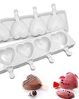 Large Heart Popsicle Silicone Mold – Set of 2 with Sticks