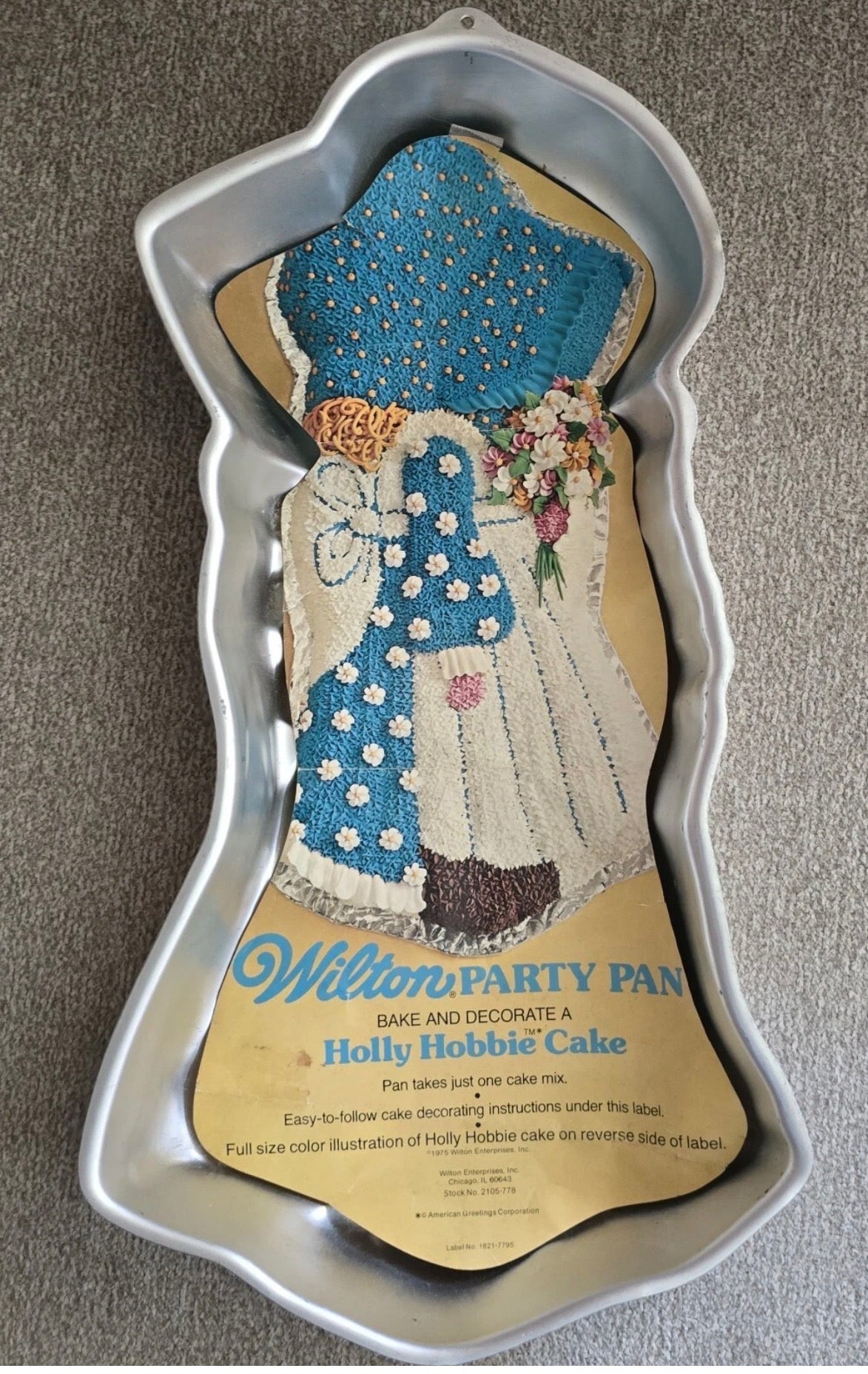 Molde para pastel Wilton Holly Hobbie, nuevo, tipo vintage, 1975