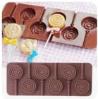 3D Round Silicone Lollipop Mold – 6 Cavity, Set of 4