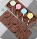 3D Round Silicone Lollipop Mold – 6 Cavity, Set of 4