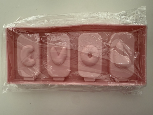 Love Popsicle Silicone Mold – 4 Cavity Valentine's Day Mold