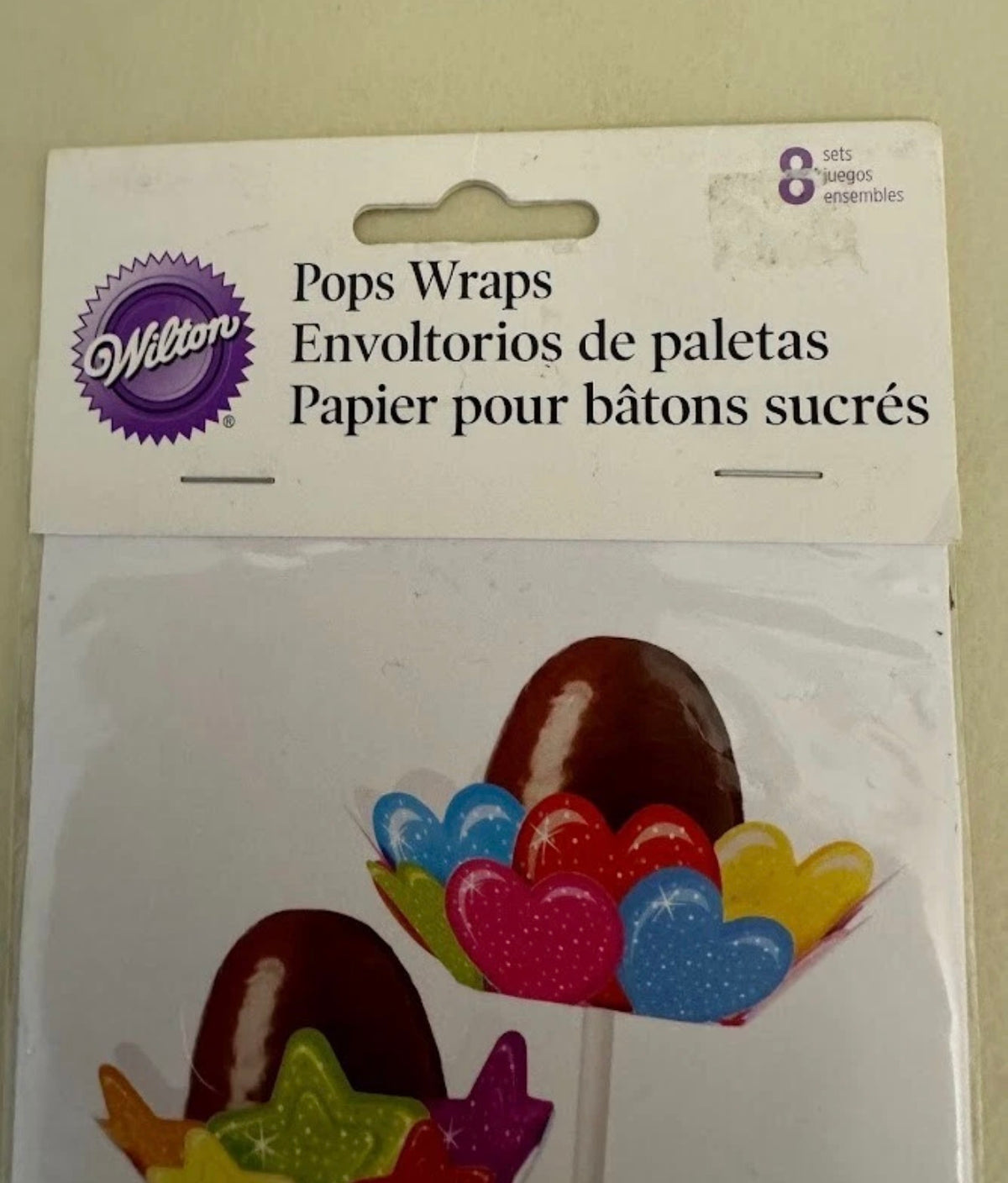 Wilton Pops Wraps Hearts - 8 Pieces