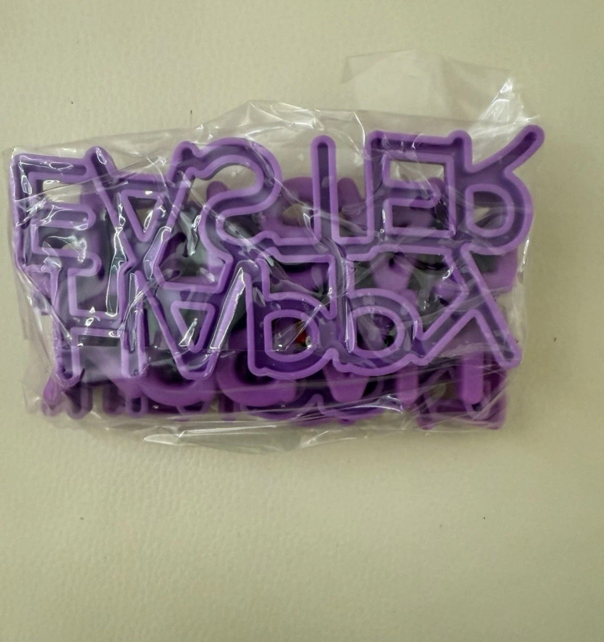 Vintage Happy Birthday Cake Toppers – Purple Plastic, Set of 3