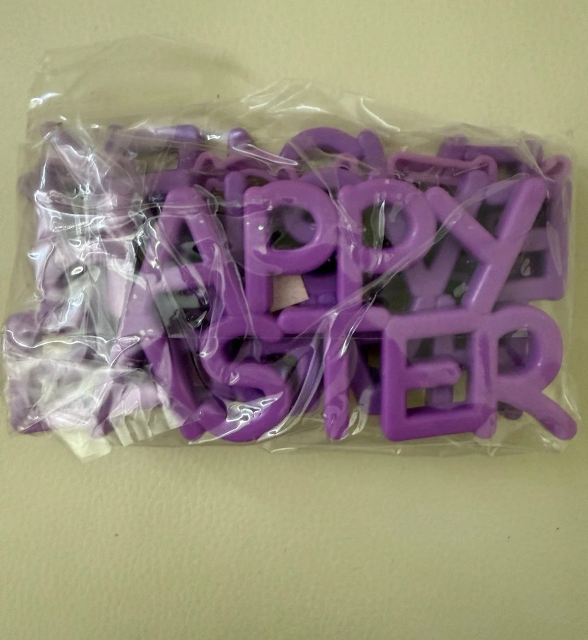 Vintage Happy Birthday Cake Toppers – Purple Plastic, Set of 3