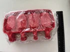 Red Popsicle Silicone Mold – 4 Cavity Split Fade Pattern (2-Pack)