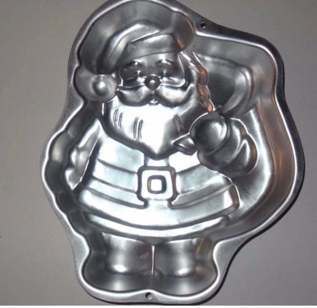 Molde para pastel Wilton 2105-9338 Tesoros de Papá Noel 1993, diseño de Papá Noel, descatalogado, Navidad