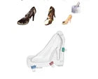3D High Heel Shoe Chocolate Mold – 2 Cavity Cake Topper Mold