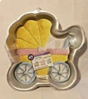Molde de aluminio Wilton para pastel Cochecito de bebé Carruaje Baby Shower