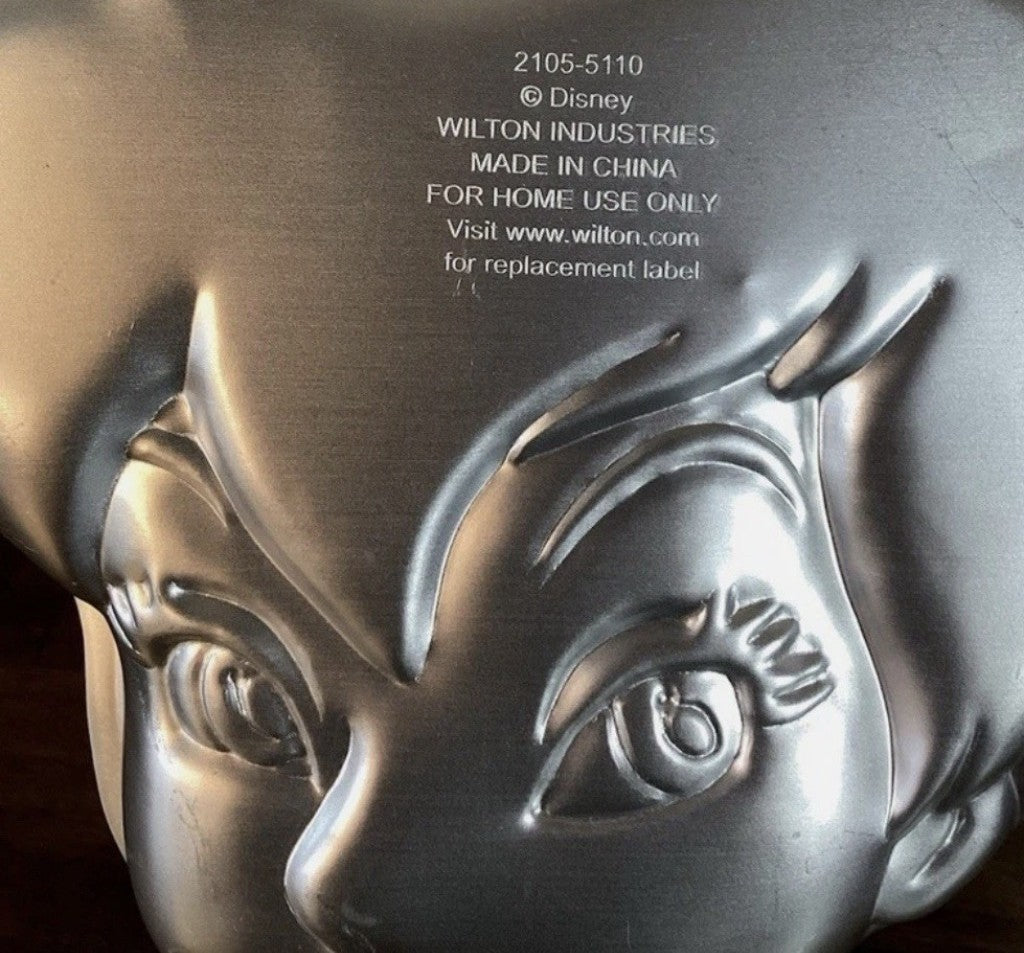 Wilton® Disney Tinker Bell Cake Pan – Vintage Aluminum (1990s) with Instructions