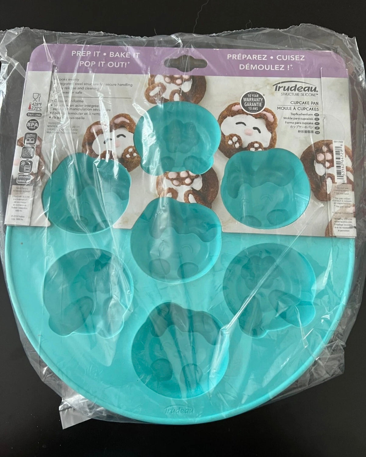 Trudeau® Structure Silicone Easter Bunny Cupcake – BPA Free