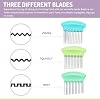 Crinkle Cutters Set of 3 Stainless Steel Fruit/Vegetable Slicers NEW