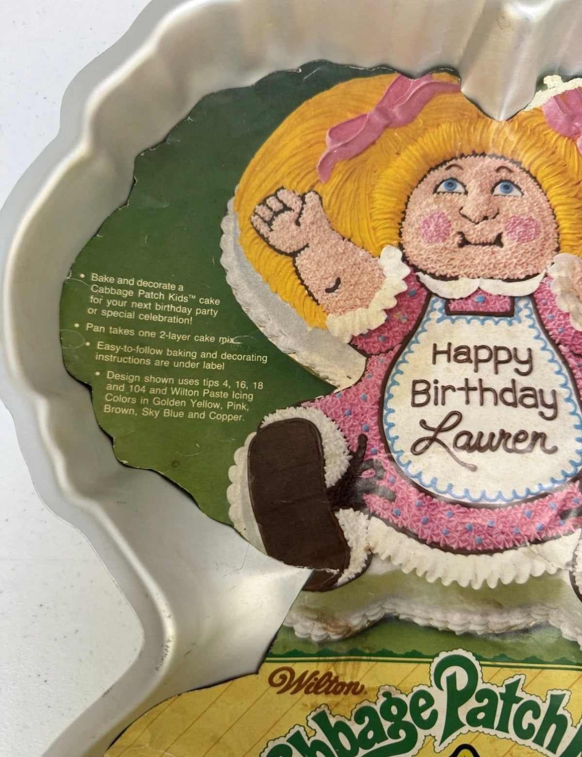 Wilton® Cabbage Patch Kids Cake Pan – Vintage Aluminum (1984, #2105-1984, New)