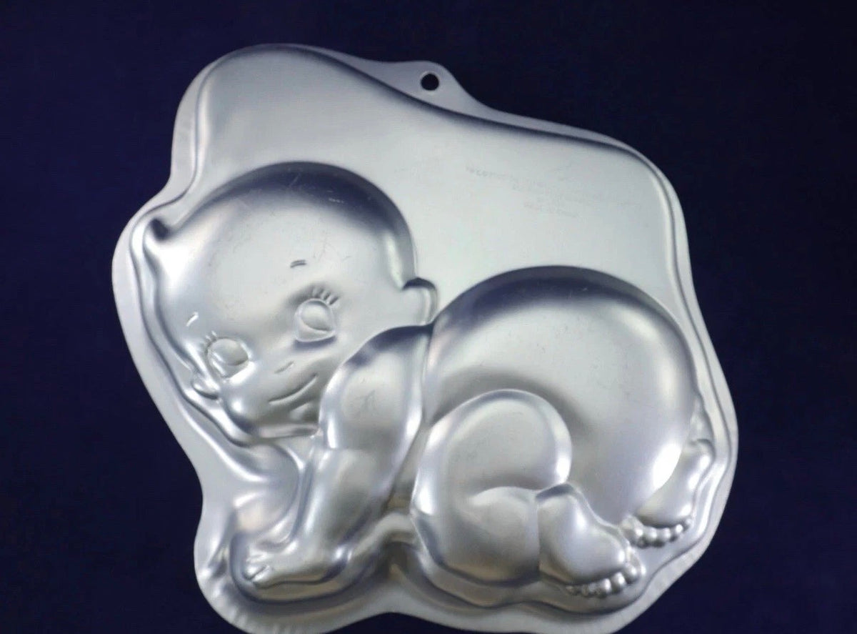 Wilton, Bebê Engatinhando, Assadeira, Alumínio, Chá de Bebê, Forma de Bolo.