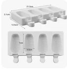 Silicone Cake Popsicle Mold – 4 Cavities