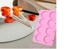 Formas de Silicone para Pirulitos – 2 Pacotes, 8 Cavidades