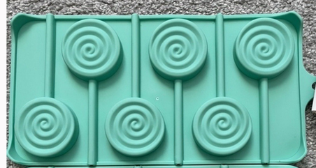 Silicone Lollipop Molds – 6-Cavity Round Shapes, Set of 2 (Chocolate & Candy)
