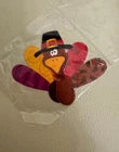 Happy Thanksgiving Turkey Cupcake Toppers & Picks – Paper (New)